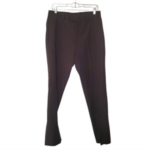 Calvin Klein Men's Black Dress Pants Slim Fit Dark Gray 32W 32L